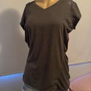 Reebok Women's Charcoal V-Neck Tee
